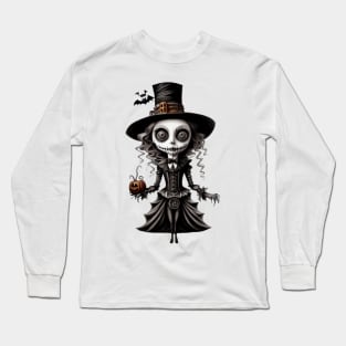 Spooky Halloween Girl Long Sleeve T-Shirt